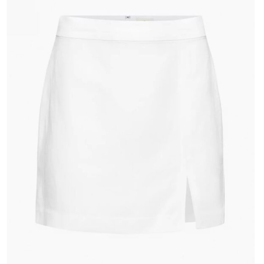 Wilfred White Linen “Patio” mini skirt